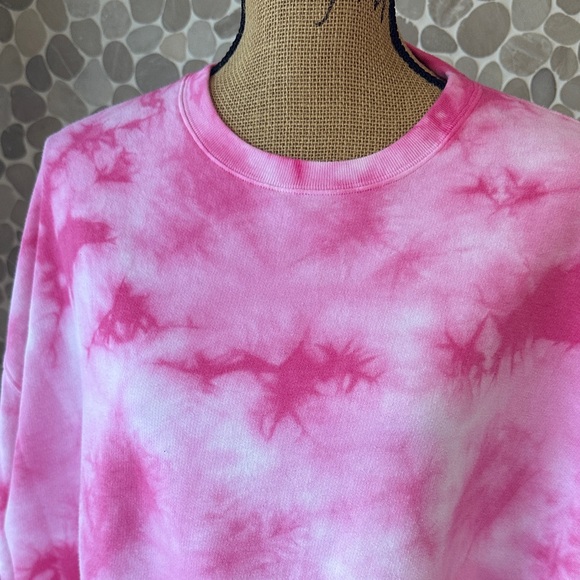 PINK Victoria's Secret Pink Tie-Dye crewneck Sweatshirt - Picture 3 of 7